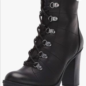 G by Guess Women's Galls Heeled Lace Up Boots